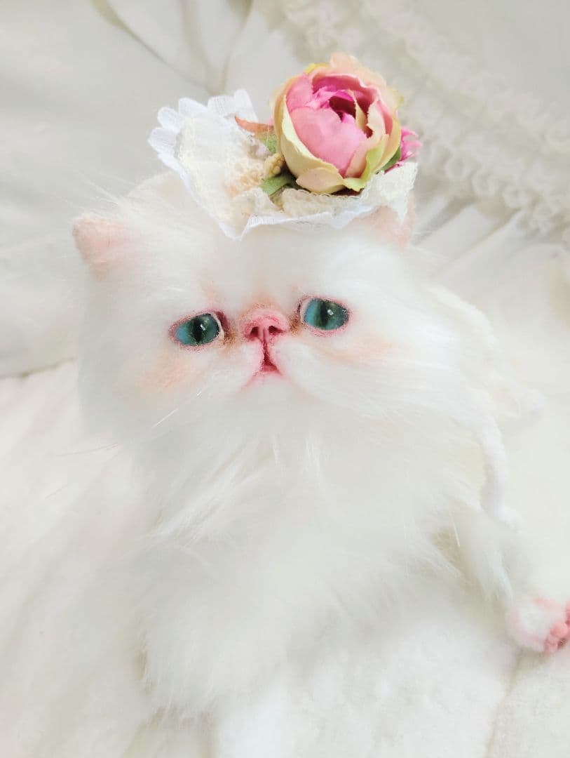 生後3ヶ月♡子猫ちゃん♡綺麗なオメメの美人さん♡アートドール♡ぬいぐるみ♡