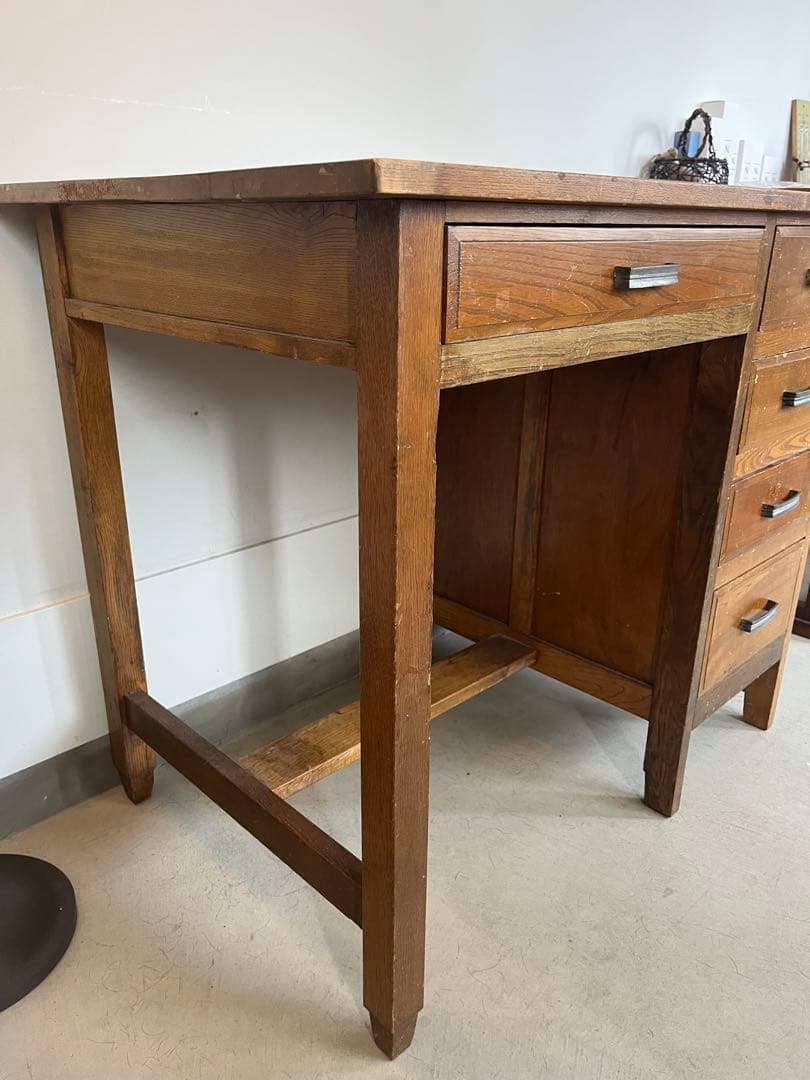 古道具　昭和レトロ　机