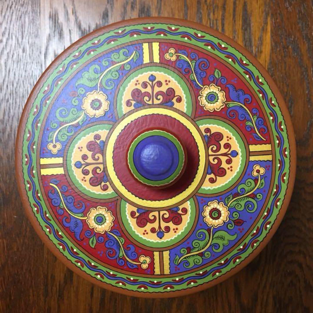 ロシア雑貨☆木製Box(大) 小物入れ オーナメント オリガ作 マトリョーシカ