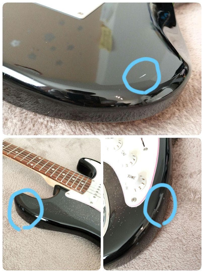 【美品】Gypsy Rose エレキギター　ジプシーローズ　女の子向け　ストラト