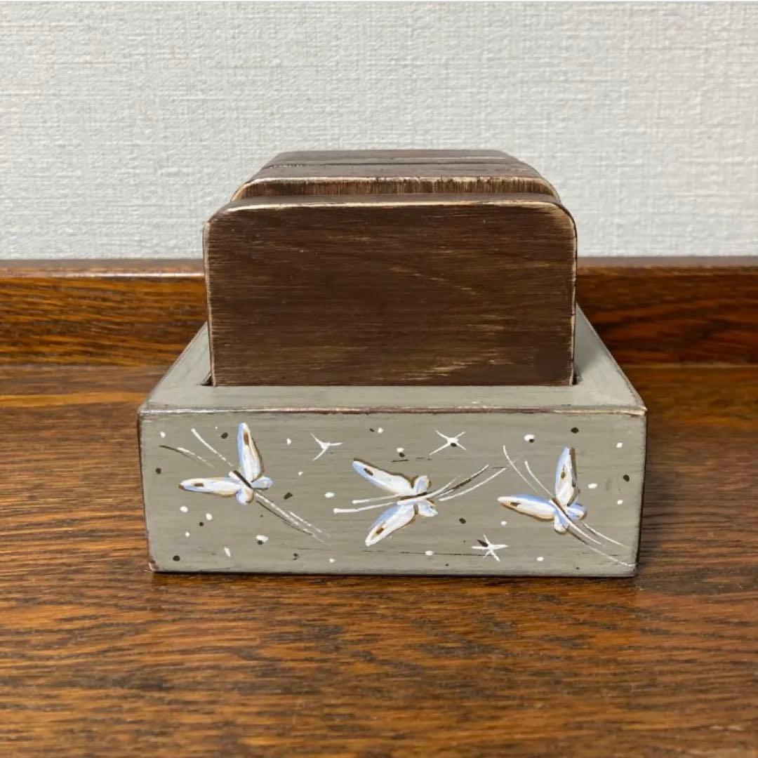 ロシア雑貨☆『霧の中のハリネズミ』コースター6枚&専用Boxマトリョーシカ