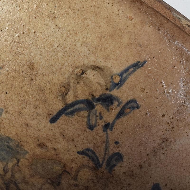 茶道具 瀬戸焼 加藤春岱作 三島写 染付花文 刷毛目 鉢 V R9291 - メルカリ