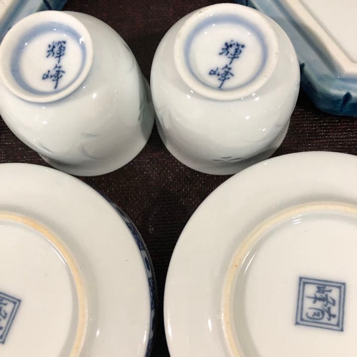 2人様セット☆小皿☆扇子型皿☆蓋つき丼