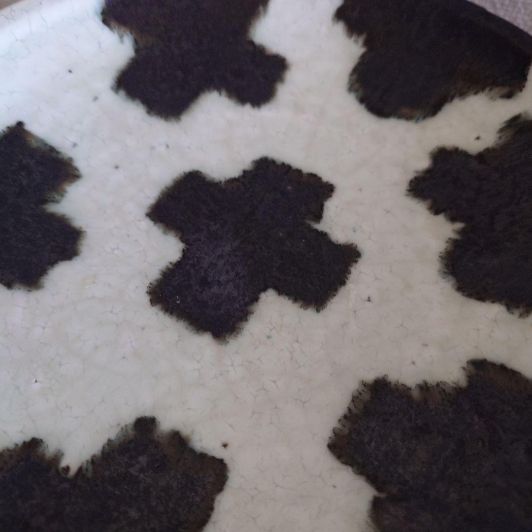 B 楠田純子 墨絵 クロス 21.5センチ