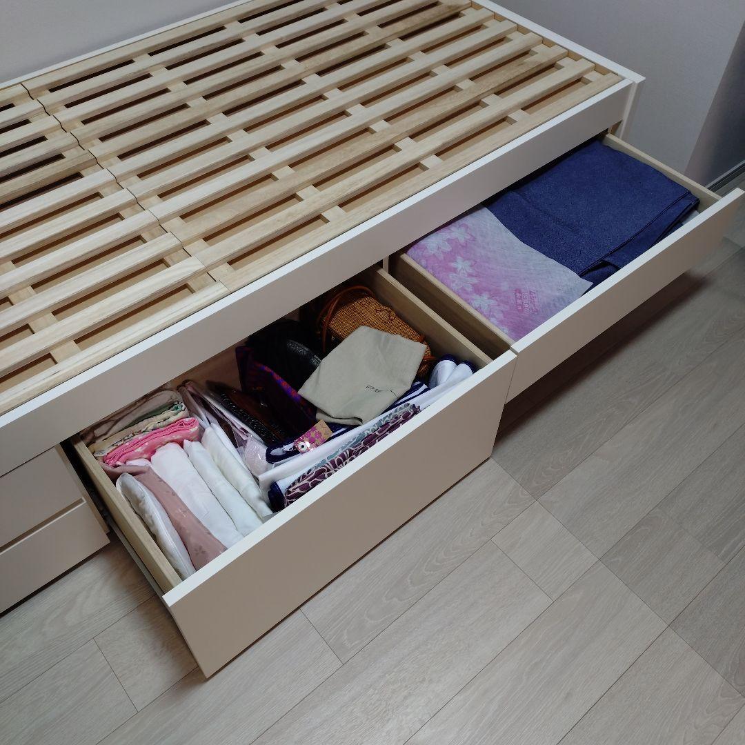 収納付セミシングルベッド