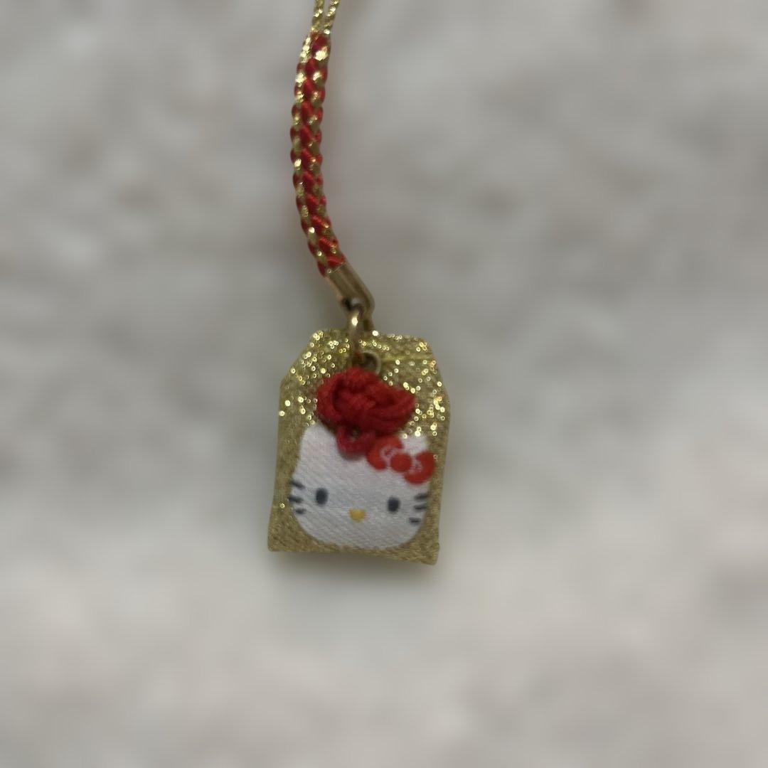開運！Hello Kitty フクロウ・招き猫・御守りストラップ3個セット