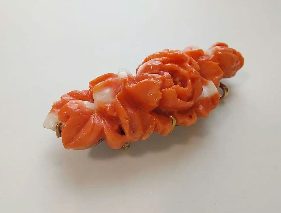 K9 玉？ 刻印あり　帯留め　アンティーク~セミアンティーク