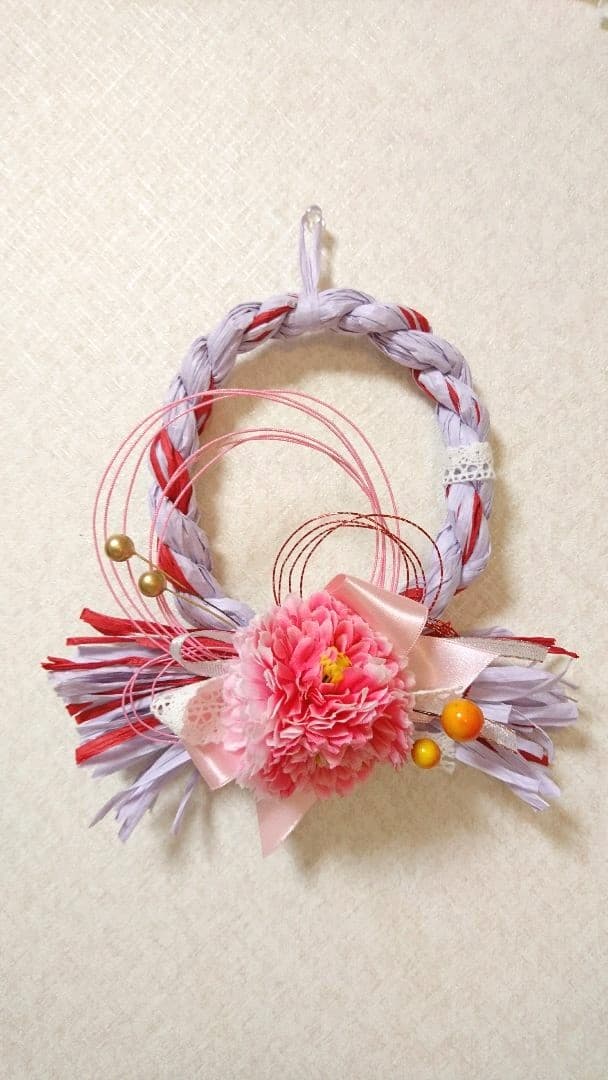 お早めに！しめ縄リース※パステルカラー※