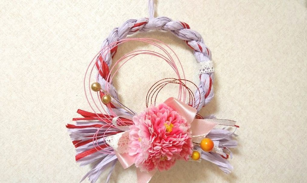 お早めに！しめ縄リース※パステルカラー※