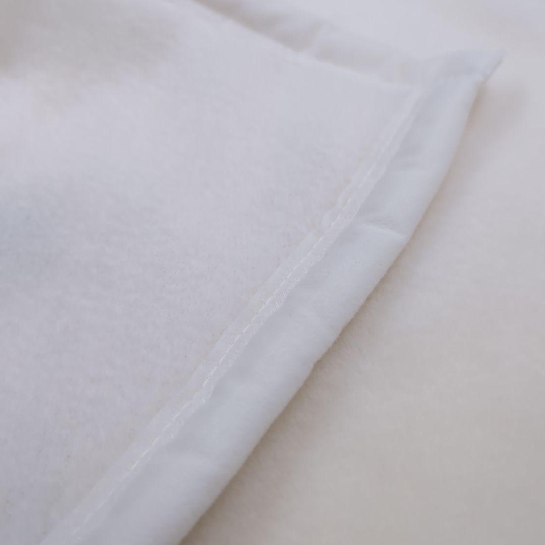 西川洗えるウール毛布 シングル 140x200cm アイボリー