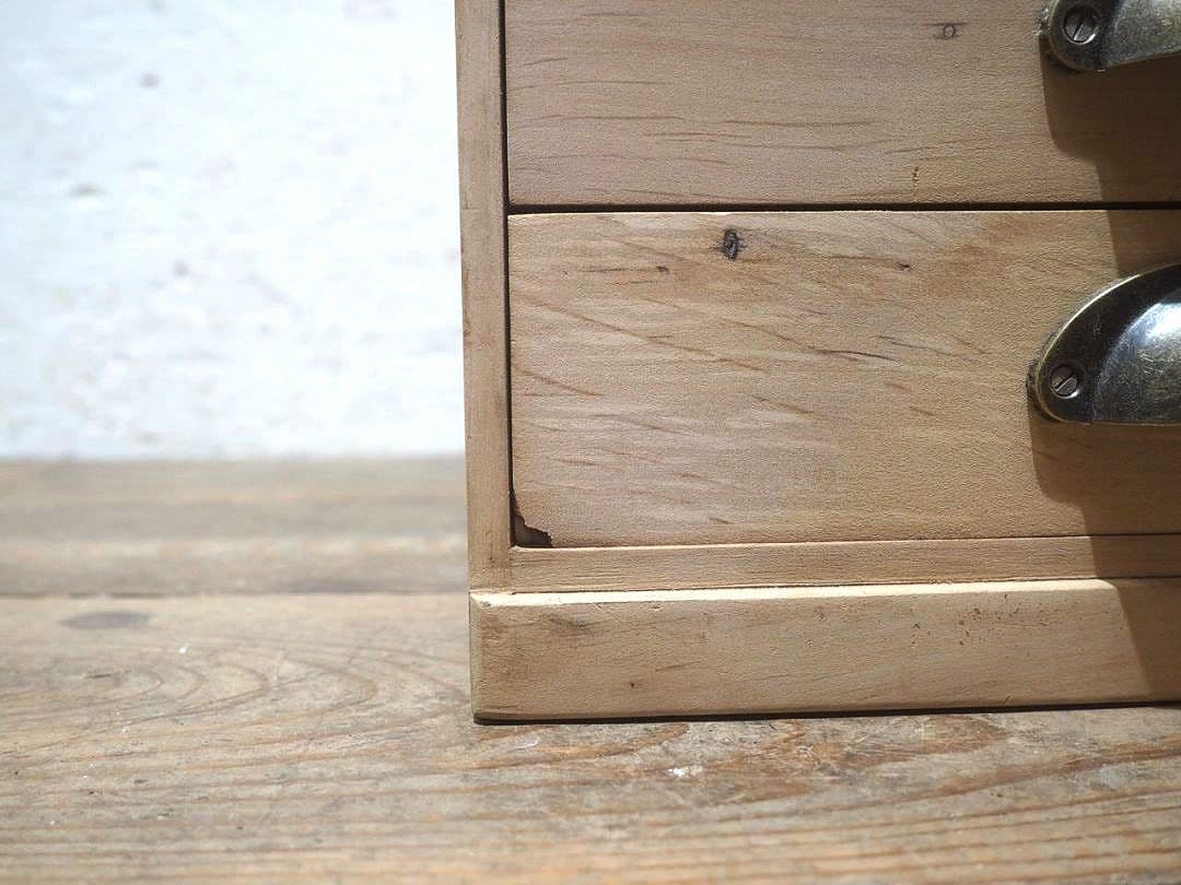 1371 レトロな小引き出し　収納棚　書類ケース　古家具　古道具　ヴィンテージ