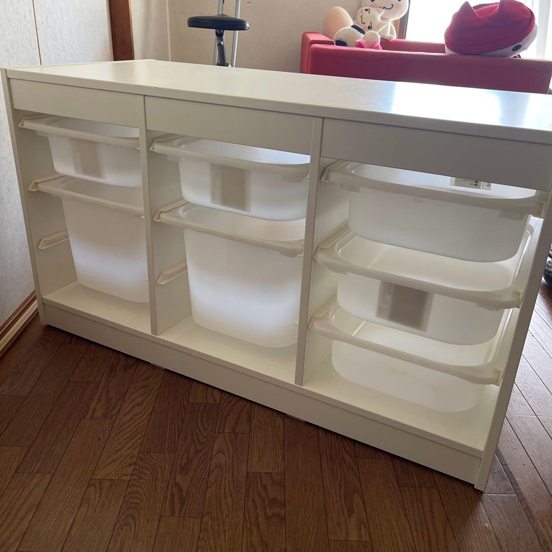 IKEA トロファスト ホワイト ケース7個付き - メルカリ