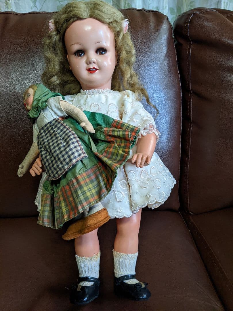 ビンテージドール　可愛いドイツの女の子　検)ビスクドール