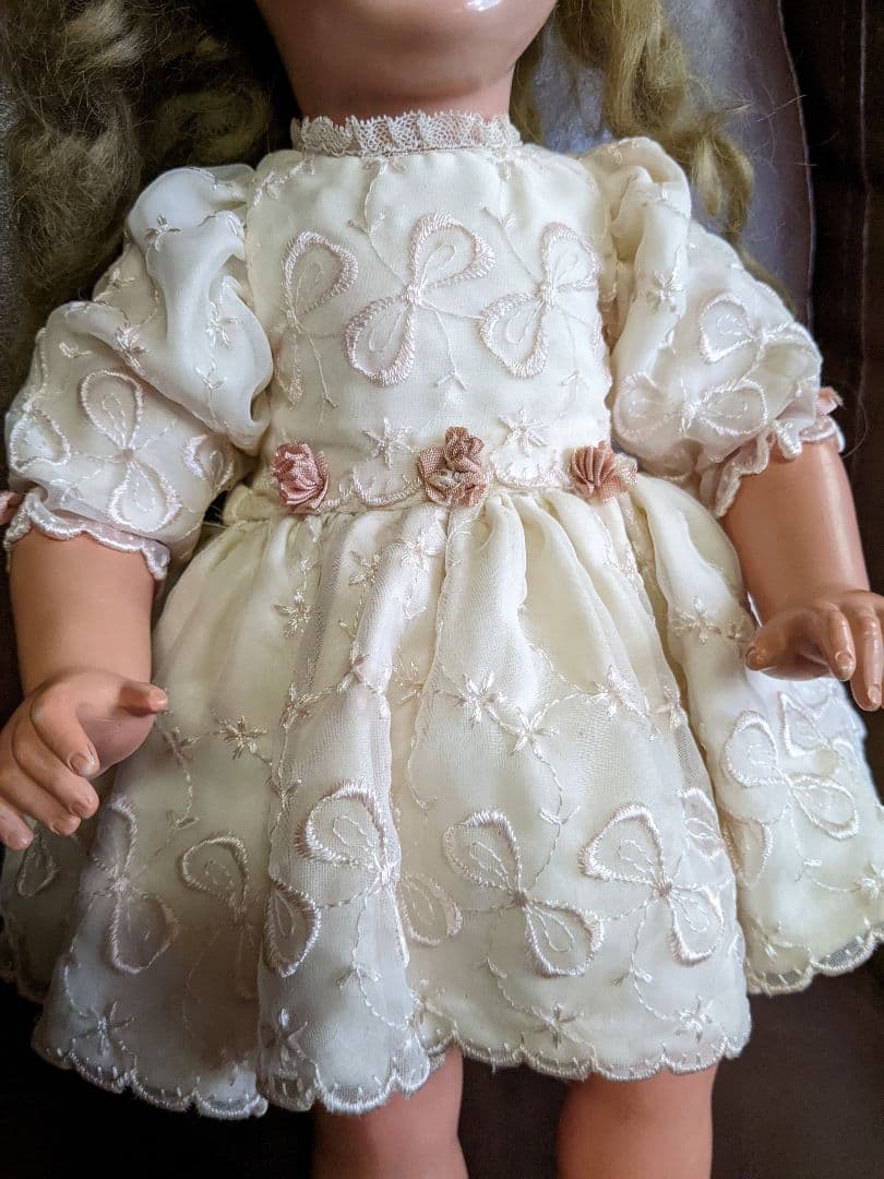 ビンテージドール　可愛いドイツの女の子　検)ビスクドール