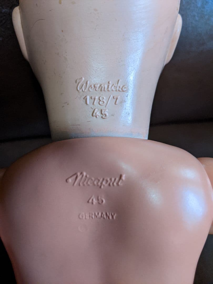 ビンテージドール　可愛いドイツの女の子　検)ビスクドール