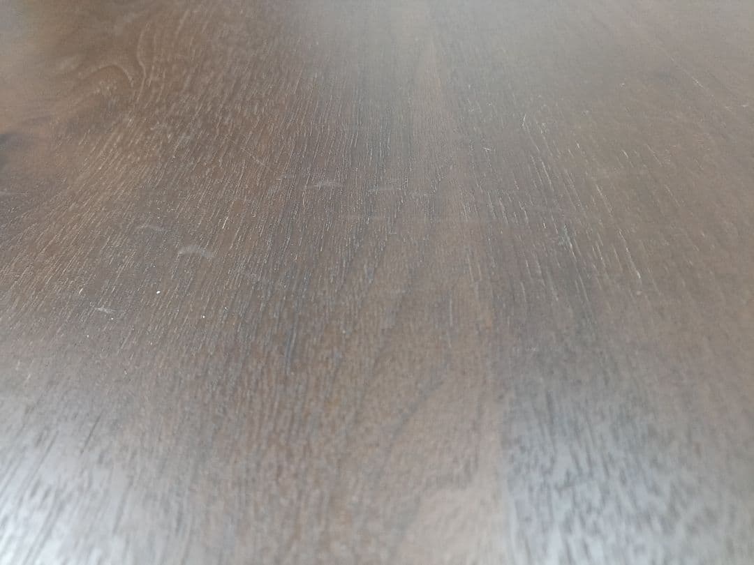 LOWYA ダークブラウン木製ローテーブル