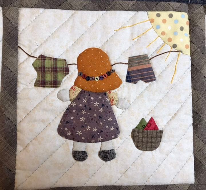 新品／未使用　ハンドメイド　パッチワーク(スリット付き)