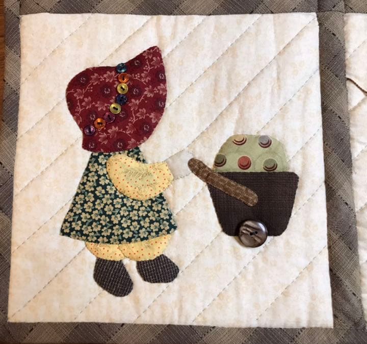 新品／未使用　ハンドメイド　パッチワーク(スリット付き)