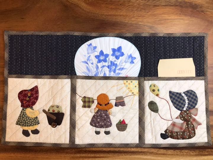 新品／未使用　ハンドメイド　パッチワーク(スリット付き)