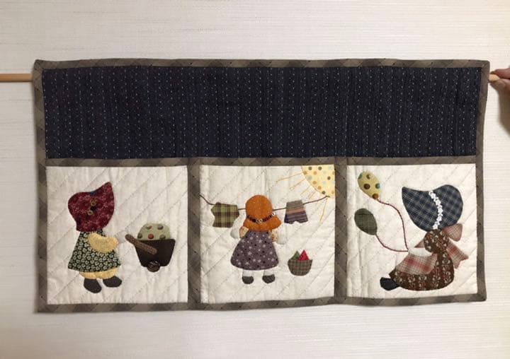 新品／未使用　ハンドメイド　パッチワーク(スリット付き)