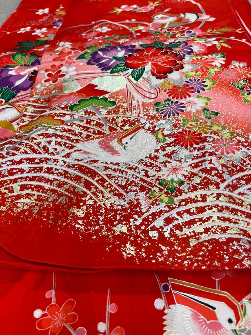 ロミ　新品★七五三　きものと長襦袢　四つ身　C10