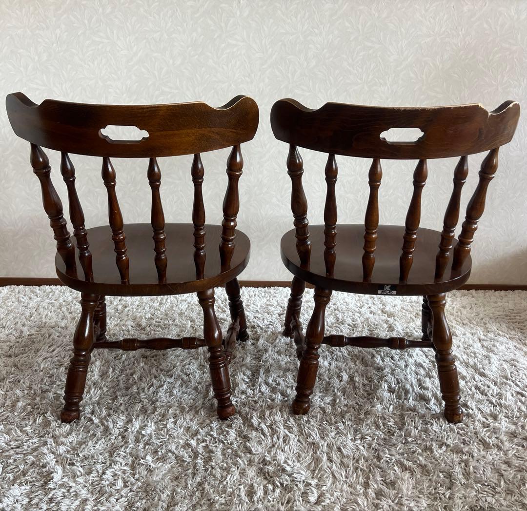 柏木工 ウィンザーチェア オールド ろくろ脚 vintage ヴィンテージ 2脚