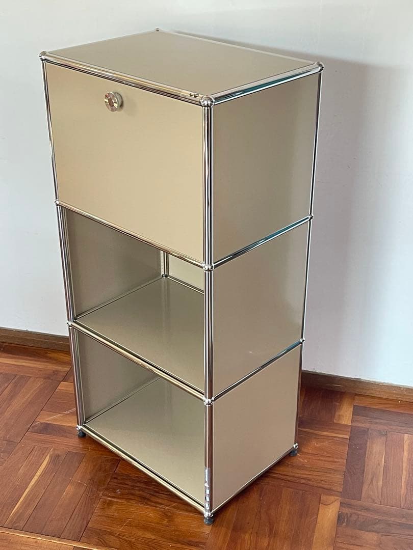 USM ハラー システム 1列 3段 ドロップダウンドア キャビネット