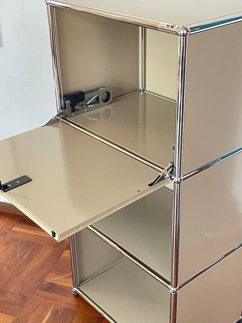 USM ハラー システム 1列 3段 ドロップダウンドア キャビネット