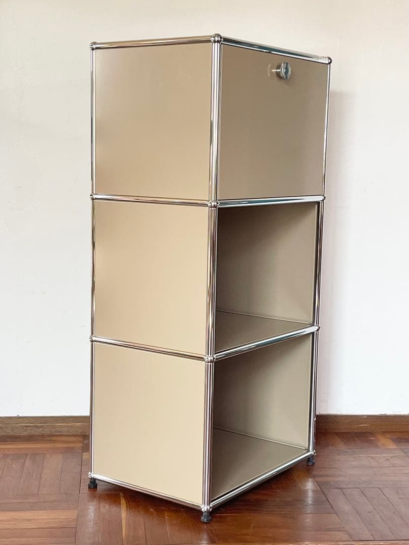 USM ハラー システム 1列 3段 ドロップダウンドア キャビネット