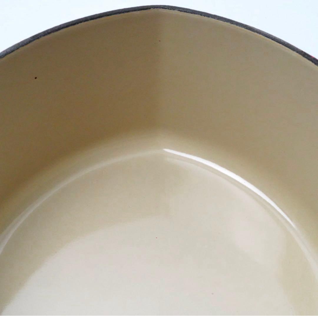 【美品】LE CREUSET　ココット ダムール チェリーレッド　18cm