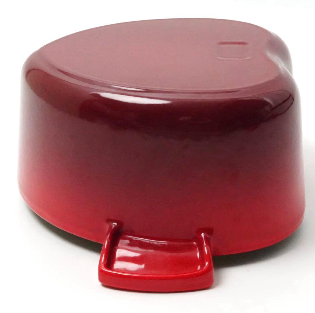 【美品】LE CREUSET　ココット ダムール チェリーレッド　18cm