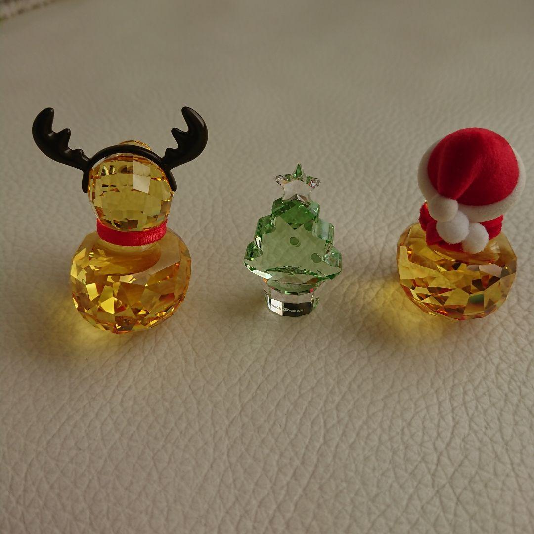 スワロフスキー ハッピーダック&クリスマストナカイ&クリスマスツリー