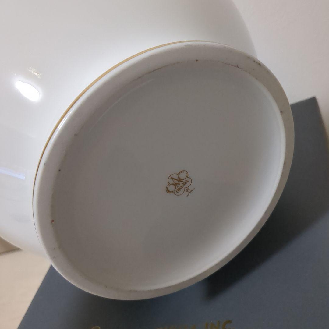 希少 OKURA CHINA 大倉陶園 花瓶 床の間 置物 お花 赤