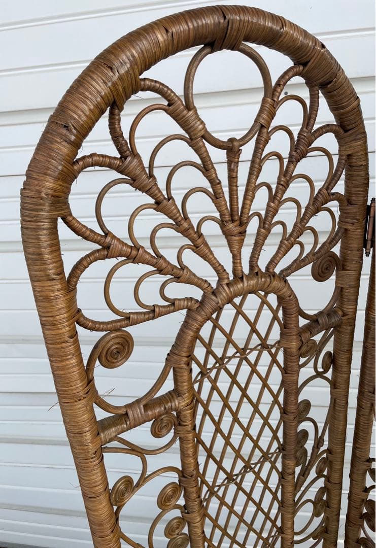 ビンテージ/ラタン/籐/籐家具/衝立/パーテーション/⑦