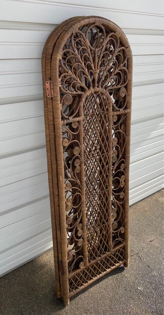 ビンテージ/ラタン/籐/籐家具/衝立/パーテーション/⑦