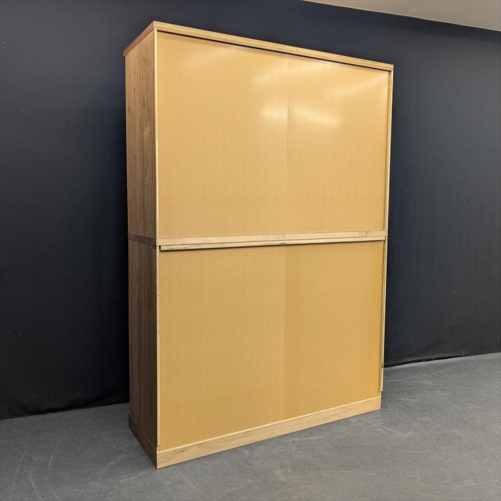 美品　カリモク　EU4670　食器棚　レンジボード　キャビネット　ソフトクローズ