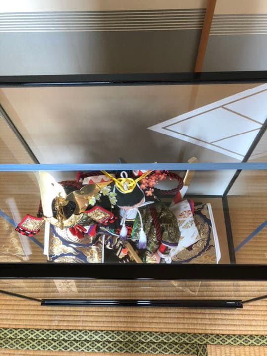 五月人形ガラスケース入り