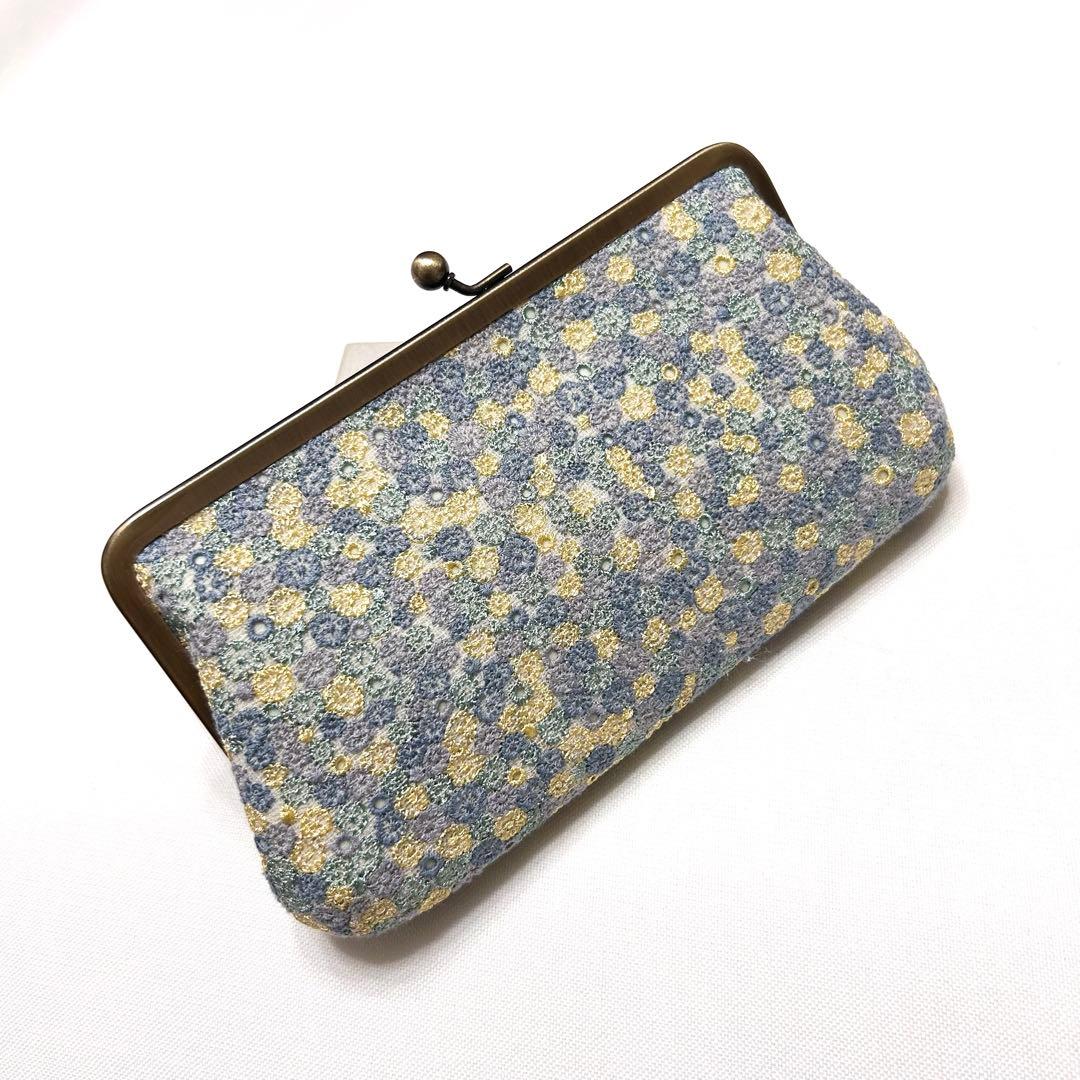 ミナペルホネンハンドメイド⭐️ちょっと特別ながま口　親子長財布スカイフル　バラード