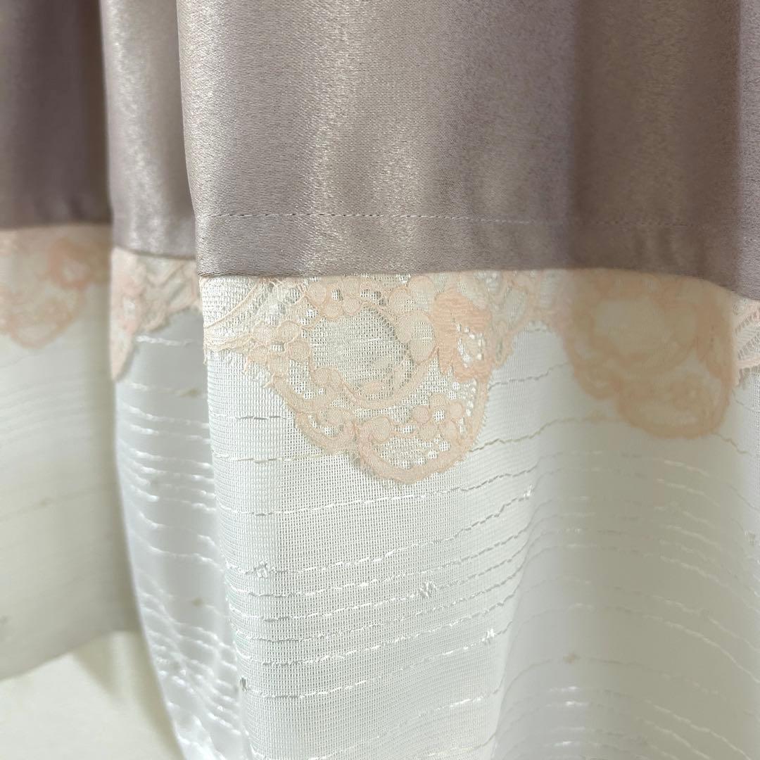 カフェカーテン　遮光＋ミラーレース　小窓用　《お色違いオーダー可》