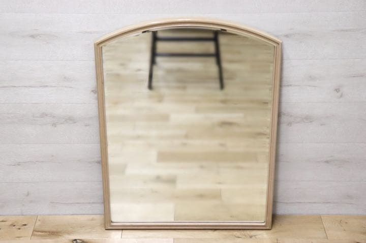 GMET380O○壁掛けミラー ウォールミラー 鏡 姿見 シンプルモダン 木製フ