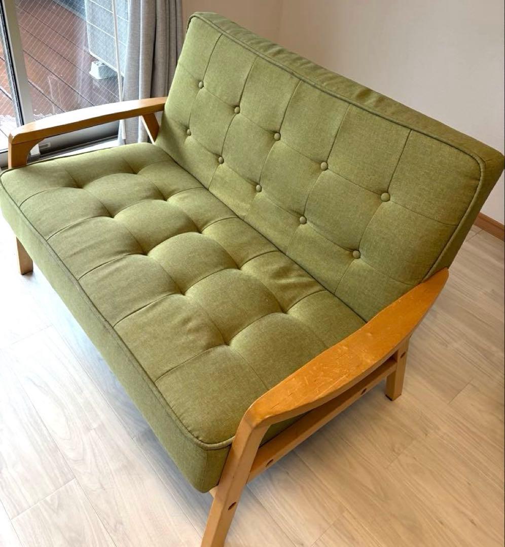 【送料込】2人掛け コンパクトソファ 　ニトリ ルッキ