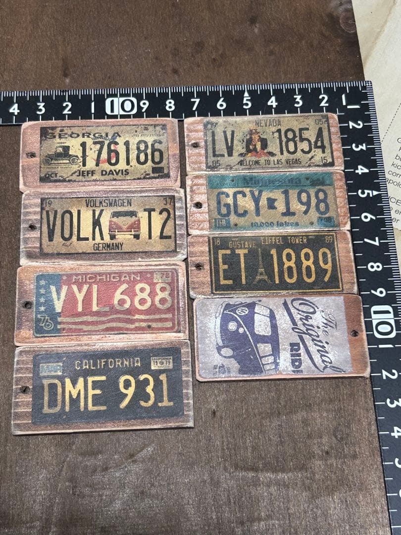 ウッドタグアメリカンナンバープレートNo.780