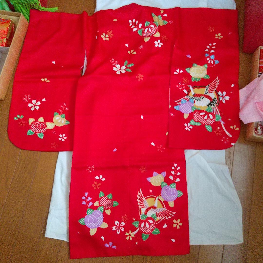 七五三 着物と小物セット 赤