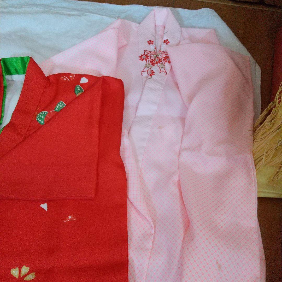 七五三 着物と小物セット 赤