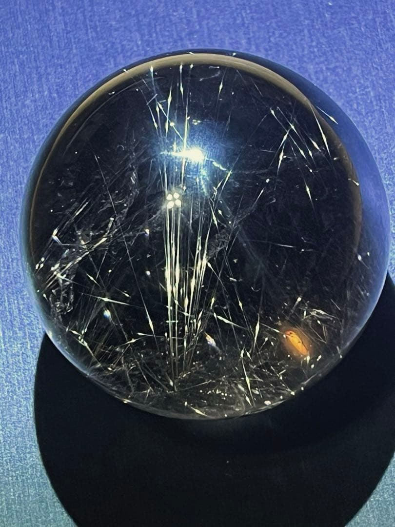 ルチルクォーツ　スフィア　59mm 流星群　丸玉　大玉