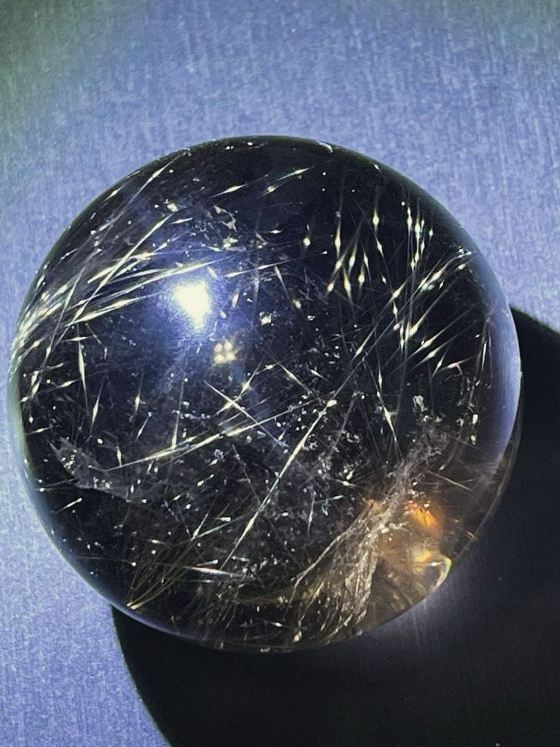 ルチルクォーツ　スフィア　59mm 流星群　丸玉　大玉