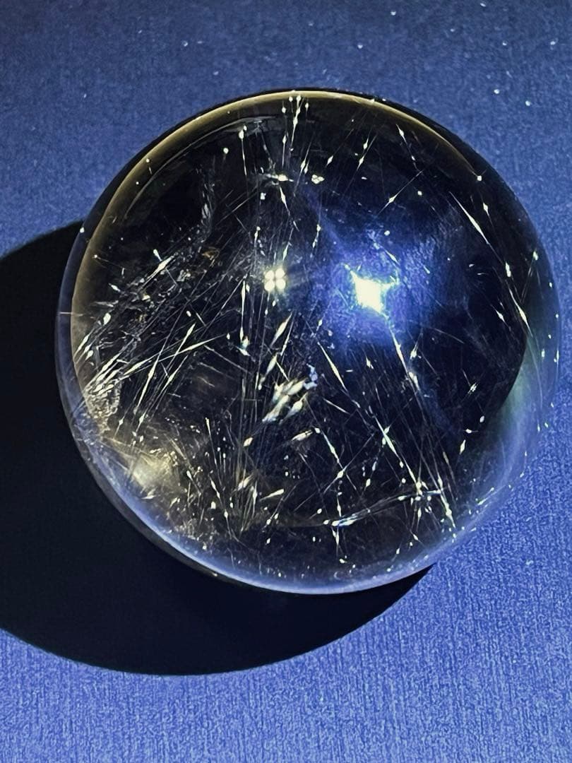 ルチルクォーツ　スフィア　59mm 流星群　丸玉　大玉