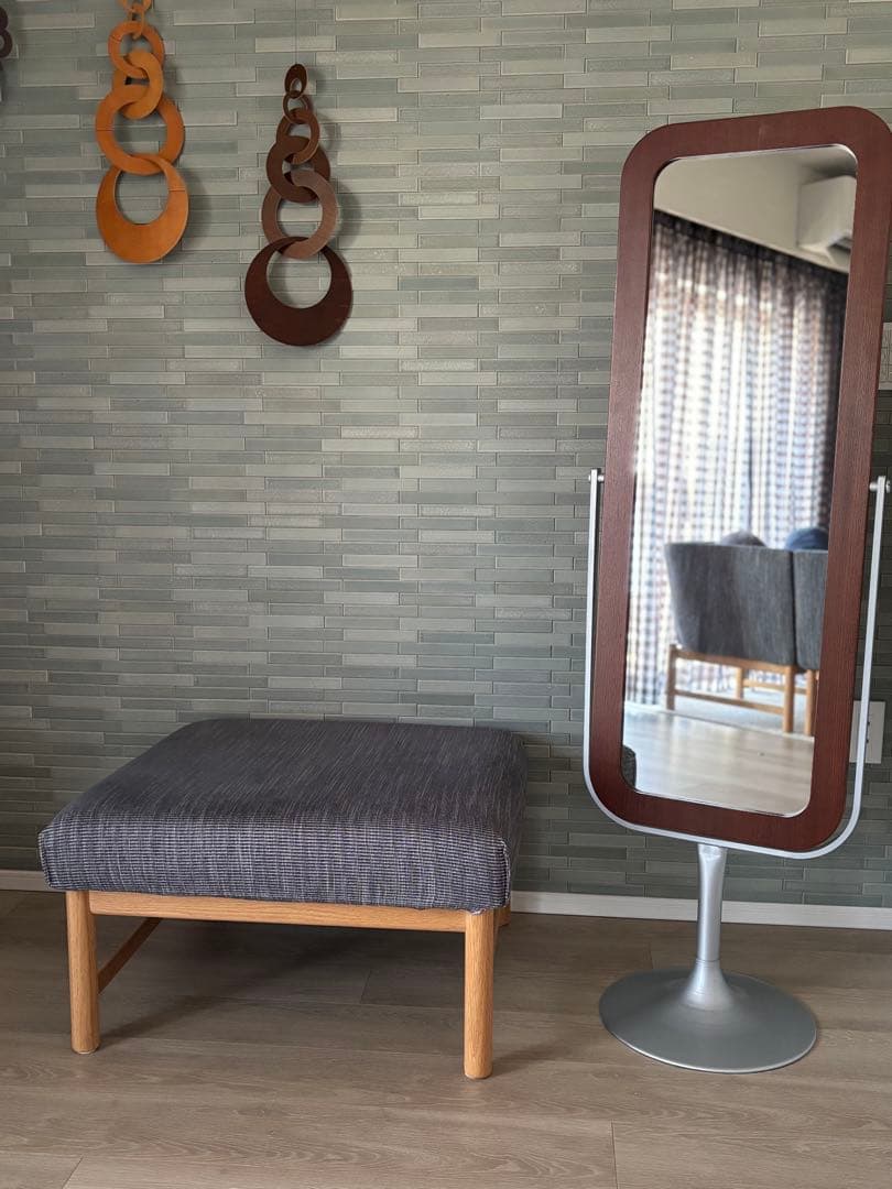 北欧デザイン スタンドミラー 全身鏡 姿見 アンティーク ヴィンテージ