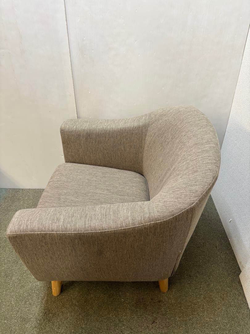 ① 専用カバー付き ニトリ　アクセントチェア　シャルパ3 1Pソファ