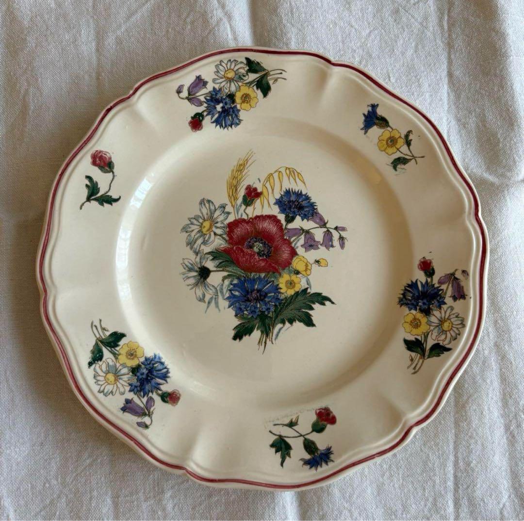 cocoroフランスアンティーク サルグミンヌ プレート2枚